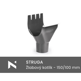 STRUGA Žlabový kotlík - Systém 150/100 mm