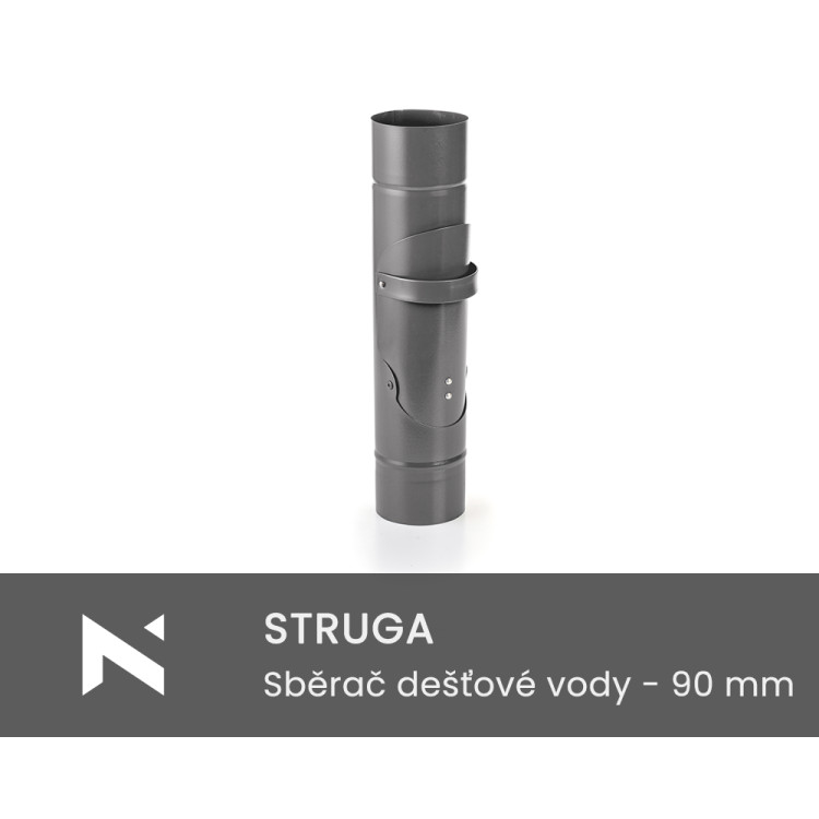 STRUGA Rainwater collector with siphon - 90 mm