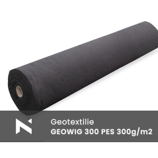 Geotextília GEOWIG 300 PES 300g/m2