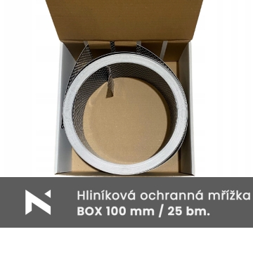 Kratka przeciw ptakom 100 mm aluminiowa, 25 m | Nortia