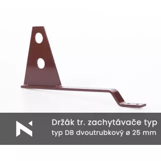 Držák trubkového zachytávače pálené/betonové tašky - dvoutrubkový