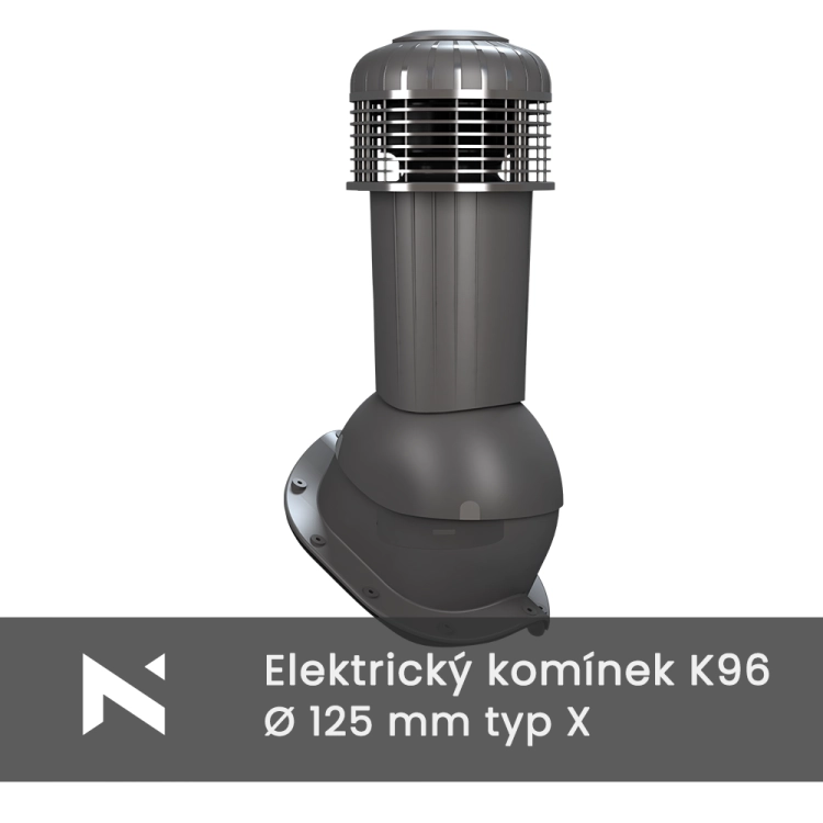 Electric ventilation chimney K96 PERFEKTA type X 125 mm