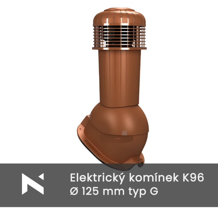 Elektrický vetrací komín K96 PERFEKTA typ G 125 mm Elektrický vetrací komín K96 PERFEKTA typ G 125 mm