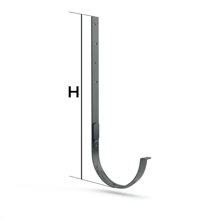 Metal gutter hook straight PVC system 150 mm