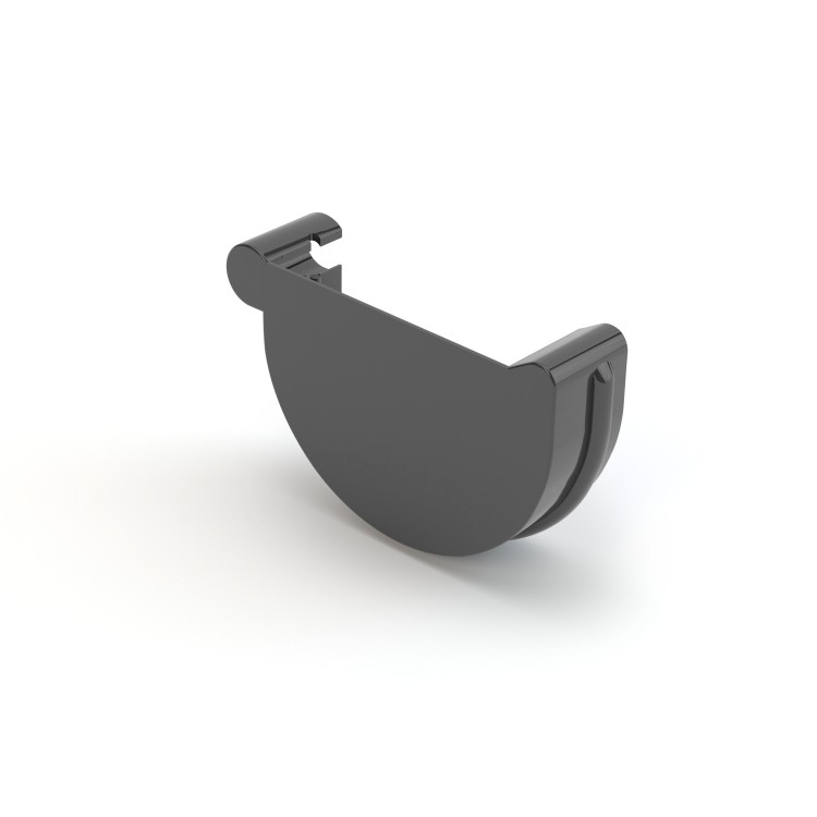 Čelo žlabové prave PVC 125 mm