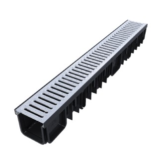 Linear drain 130/90 - galvanized grate