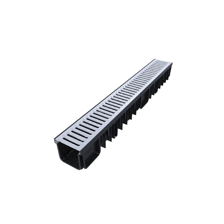 Linear drain 130/90 - galvanized grate