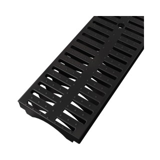 External gutter 130/50 mm with plastic frame and grate