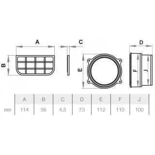 Set 130/150 - 2× face, 1× neck ø100/110