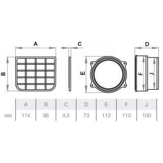 Set 130/90 - 2× cara, 1× cuello ø100/110