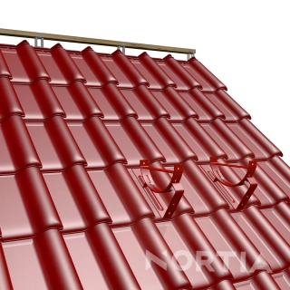 Vzpěra pochůzné lávky typ D pálené, betonové tašky