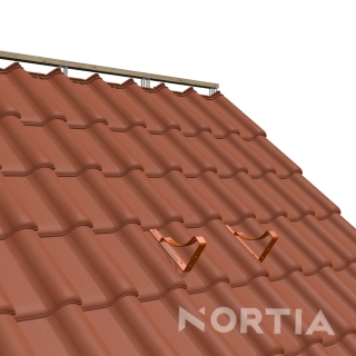 Vzpěra pochůzné lávky typ L pálené, betonové tašky