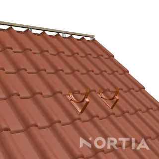 Vzpěra pochůzné lávky typ L pálené, betonové tašky