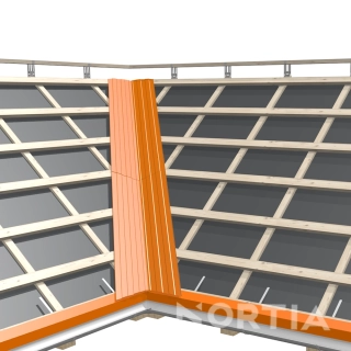 Aluminum Basket Gutter 2000/500 Stamped Longitudinally - High Quality.