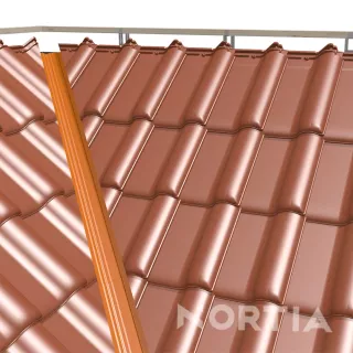 Střešní hliníkové úžlabí podélně profilované 2000/500