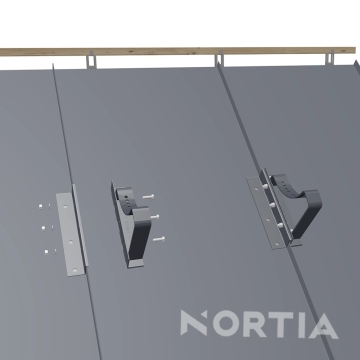 Ława kominiarska na pokrycie na rąbek – klik | Nortia