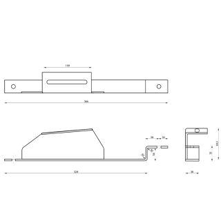 Stainless steel solar holder for metal bags - BG 320/35