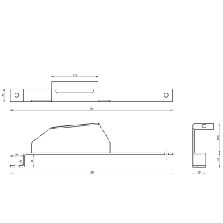 Solarhalter aus Edelstahl für Metalltaschen - BD 350/30