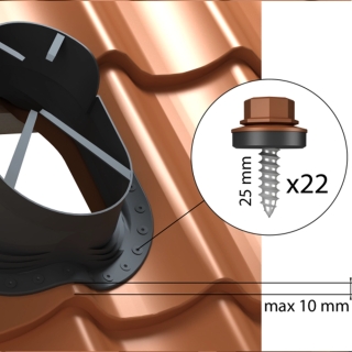 Przenikanie promieni słonecznych PERFEKTA S25 Ø5-47mm uniwersalny