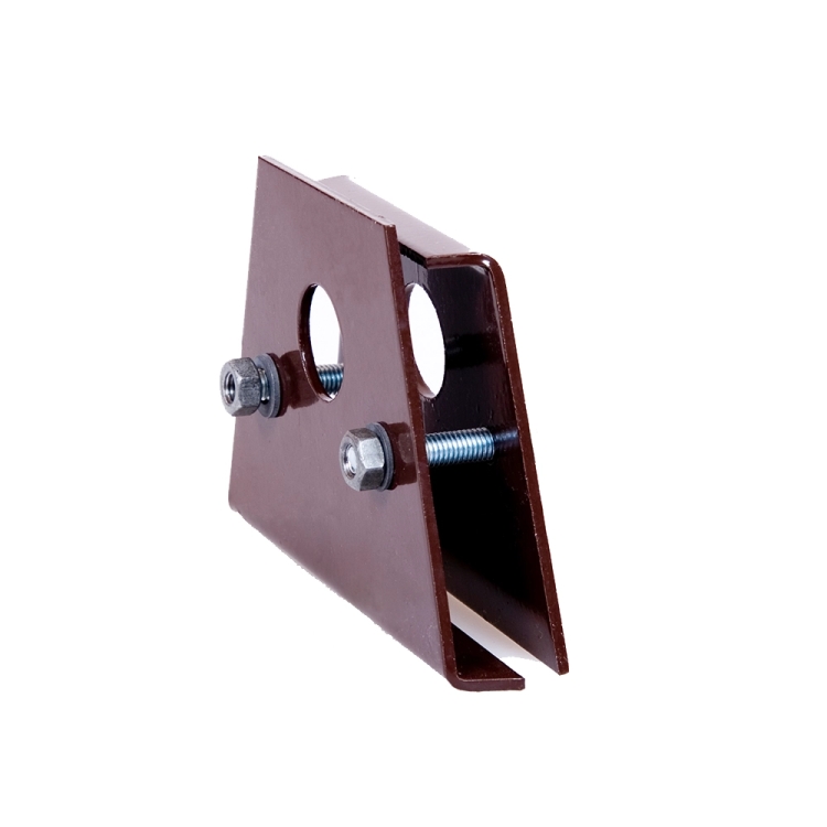 Tube holder for corrugated roof brackets - single tube