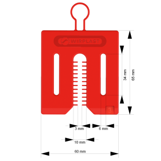 WIROFIX - Univerzální distanèní podloka 3 mm s uchycení MINI PACK 42 ks/obal WIROFIX - Univerzální distanèní podloka 3 mm s uchycení MINI PACK 42 ks/obal