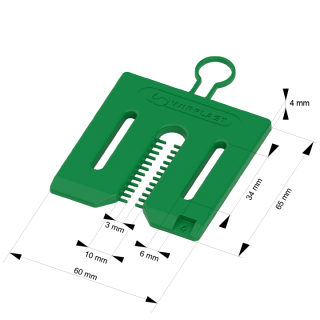Distanciador universal 4 mm con fijación MINI PACK 36 unidades/paquete Distanciador universal 4 mm con fijación MINI PACK 36 unidades/paquete