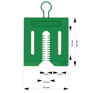 Distanciador universal 4 mm con fijación MINI PACK 36 unidades/paquete