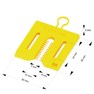 Distanciador universal 5 mm con fijación MINI PACK 24 unidades/paquete