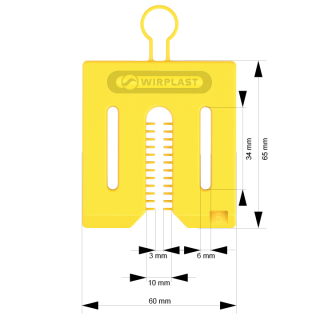 Distanciador universal 5 mm con fijación MINI PACK 24 unidades/paquete