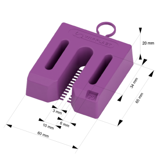 Universal-Abstandhalter 20 mm mit Befestigung MINI PACK 6 Stück/Packung