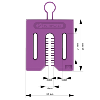 Universal-Abstandhalter 20 mm mit Befestigung MINI PACK 6 Stück/Packung