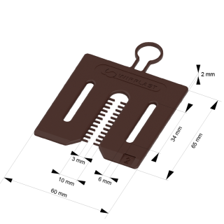 Universal spacer 2 mm x 60 mm with MINI PACK attachment 576 pcs.