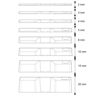 Universal-Abstandhalter MIX - Mikropackung 8 Stück/Packung