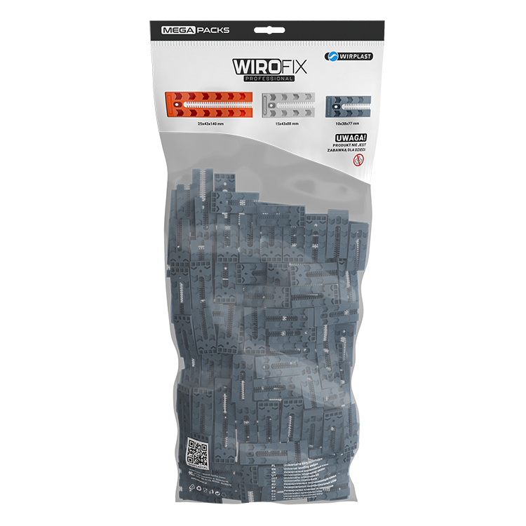 Universal-Nivellierkeil 10 x 38 x 77 mm MEGA PACK 88 Stück/Packung