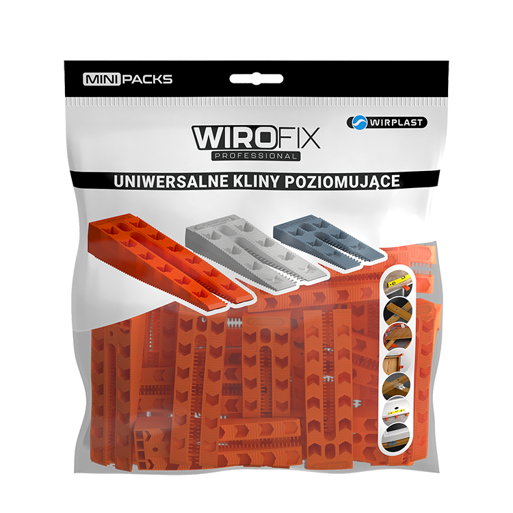 Univerzális kiegyenlítő ék 25 x 43 x 140 mm MINI PACK 8 db/csomagolás