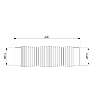 Manguera de conexión Ruroflex PLUS Ø 110 mm