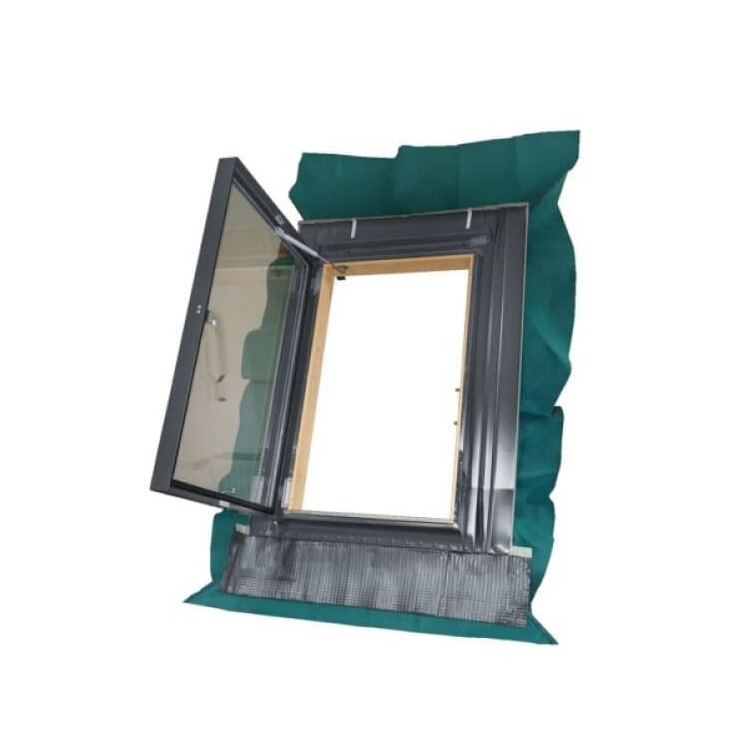Wyłaz dachowy GREENVIEW FAKRO WGU-X 46x75 cm - podwójna szyba hartowana RAL7016