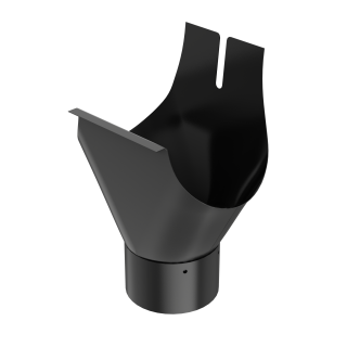 BRYZA STAL Ablauftrichter 125 mm Schwarz