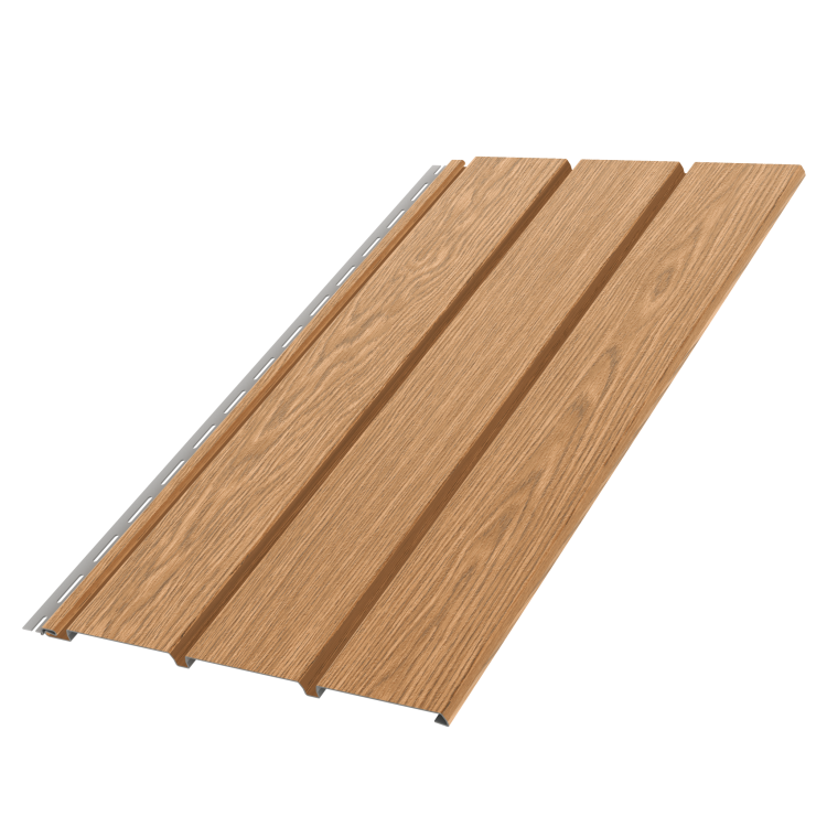 Deska podbitkowa pełna BRYZA PVC 3 m × 0,305 m dąb turner | System rynnowy z tworzywa BRYZA PVC