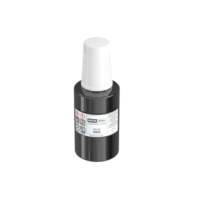 Farba zaprawkowa BRYZA STAL czarna RAL 9005