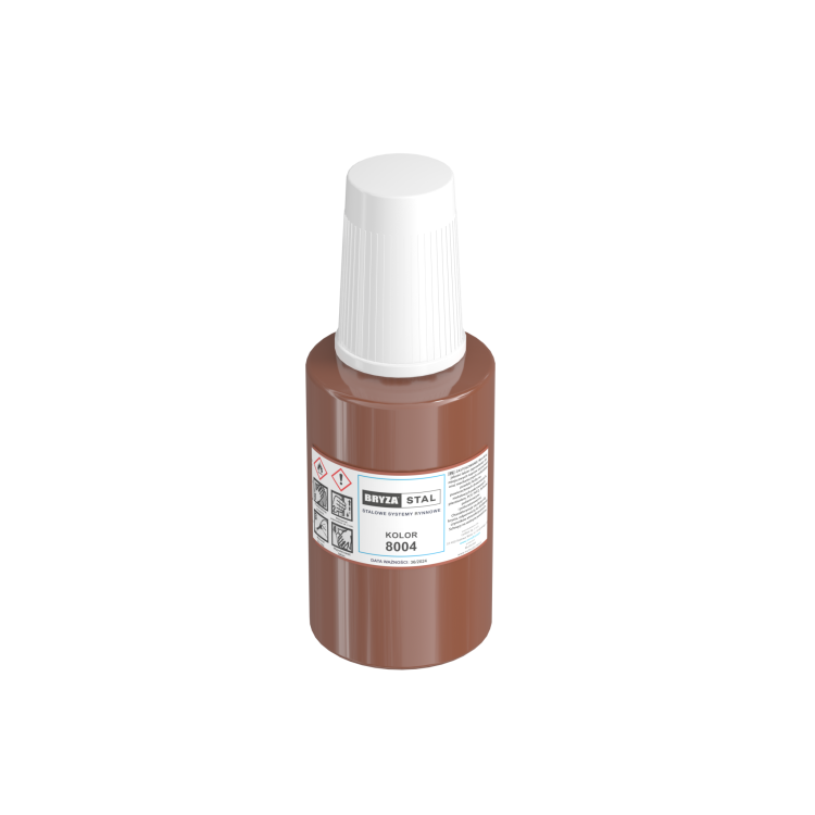 Farba zaprawkowa BRYZA STAL ceglastoczerwona RAL 8004