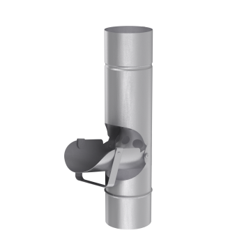 Klapka na deszczówkę BRYZA STAL 100 mm ocynk