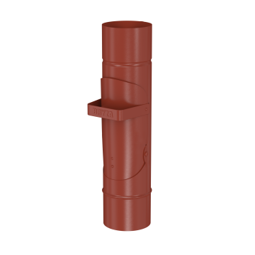Klapka na deszczówkę BRYZA STAL 100 mm ceglasta
