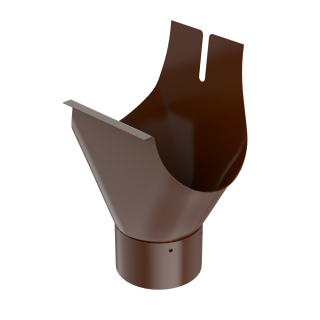 BRYZA STAL Výpustný otvor 125 mm hnědý