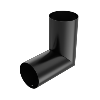 BRYZA STAL könyök (bármilyen szögben) 90 mm fekete