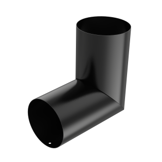 BRYZA STAL Kolano (dowolny kąt) 100 mm czerń