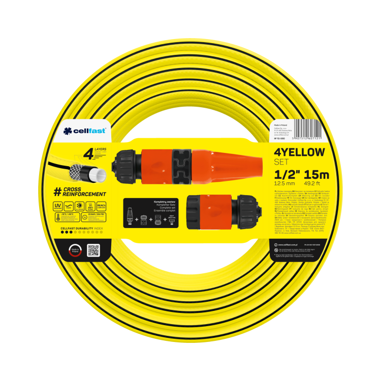 Súprava na zavlažovanie 4YELLOW 1/2" 15 m Súprava na zavlažovanie 4YELLOW 1/2" 15 m