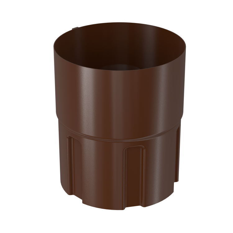 Złączka rury spustowej BRYZA STAL 100 mm brązowa