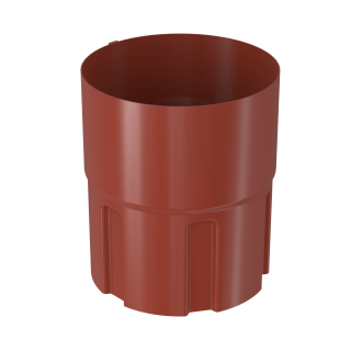 BRYZA STAL Fallrohrmuffe 100 mm ziegelrot