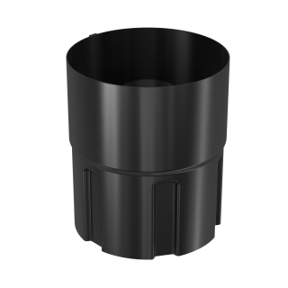 BRYZA STAL Złączka rury spustowej 100 mm czerń